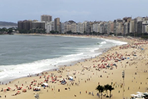 South America, Brazil. Rio de Janiero. Copacabana Beach South America, Brazil. Rio de Janiero. Copacabana Beach