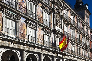 Spain, Madrid, Centro Area, Plaza Mayor, building detail Spain, Madrid, Centro Area, Plaza Mayor, building detail