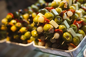 Spain, Madrid, Plaza de San Miguel, Mercado de San Miguel, artisan food marketplace Spain, Madrid, Plaza de San Miguel, Mercado de San Miguel, artisan food marketplace