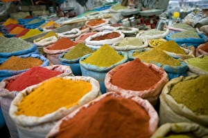 Spices in a local market, Kabul, Afghanistan. (NGO Restrictions May Apply) Spices in a local market, Kabul, Afghanistan. (NGO Restrictions May Apply)
