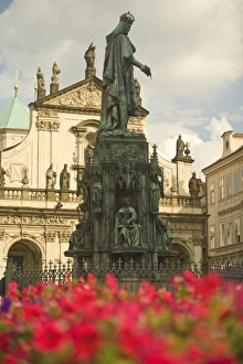 Statue of Charles IV (1848), Knights of the Cross Square, Prague, Czech Republic Statue of Charles IV (1848), Knights of the Cross Square, Prague, Czech Republic