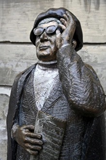 The statue of Evert Taube the Swedish composer and singer in Gamla Stan. Stockholm The statue of Evert Taube the Swedish composer and singer in Gamla Stan. Stockholm