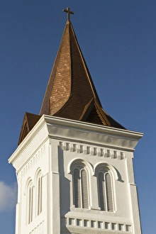 Steeple of historic First United Methodist church in Huntsville, Alabama Steeple of historic First United Methodist church in Huntsville, Alabama