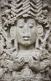 Stele A in Copan Ruins, Maya Site of Copan, UNESCO World Heritage site, Honduras Stele A in Copan Ruins, Maya Site of Copan, UNESCO World Heritage site, Honduras