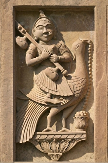 Stone carving in Hotel Prithvi Vilas Palace, Jhalawar, Rajasthan, India Stone carving in Hotel Prithvi Vilas Palace, Jhalawar, Rajasthan, India