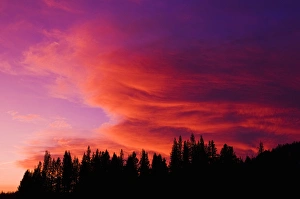 Sunset over Tuolumne Meadows, Yosemite National Park, California USA Sunset over Tuolumne Meadows, Yosemite National Park, California USA