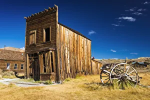 The Swazey Hotel and wagon, Bodie State Historic Park, California USA The Swazey Hotel and wagon, Bodie State Historic Park, California USA