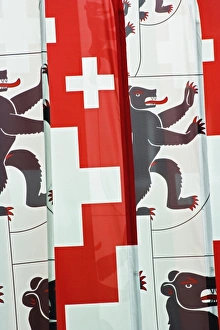 Swiss Flag among others, Appenzeller, Switzerland Swiss Flag among others, Appenzeller, Switzerland