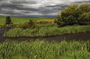 Threatening Clouds and Storm, Paloause, Whitman County, Washington, USA Threatening Clouds and Storm, Paloause, Whitman County, Washington, USA