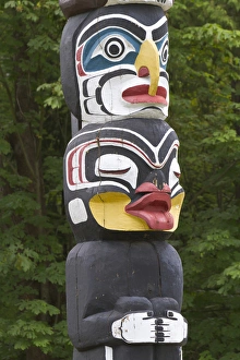 Totem pole, Vancouver, British Columbia, Canada Totem pole, Vancouver, British Columbia, Canada