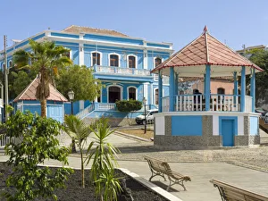 Town hall in traditional colonial style. Sao Filipe, the capital of the island Town hall in traditional colonial style. Sao Filipe, the capital of the island
