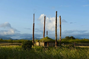 Traditional hut with piles on the west coast of Grand Terre, New Caledonia, Melanesia Traditional hut with piles on the west coast of Grand Terre, New Caledonia, Melanesia