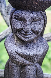 Traditional Ifugao basalt statues for sale in a shop in the Unesco world heritage Traditional Ifugao basalt statues for sale in a shop in the Unesco world heritage