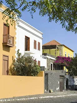Traditional townhouse (Sobrado). Sao Filipe, the capital of the island Traditional townhouse (Sobrado). Sao Filipe, the capital of the island