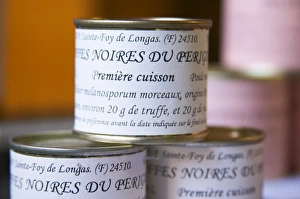 Truffle preparations in tins cans conserves: Truffles Truffetti from Perigord, first Truffle preparations in tins cans conserves: Truffles Truffetti from Perigord, first