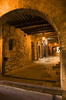 Tunnel walkways of Villefranche near Nice in the South of France Tunnel walkways of Villefranche near Nice in the South of France