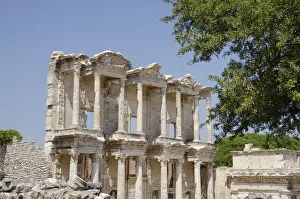 Turkey, Ephesus. Celsus Library, built in AD 114-117 by Tiberius for his father Turkey, Ephesus. Celsus Library, built in AD 114-117 by Tiberius for his father