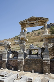 Turkey, Ephesus. The Nymphaeum Traiani, ancient fountain structure (c. AD 104-114) Turkey, Ephesus. The Nymphaeum Traiani, ancient fountain structure (c. AD 104-114)