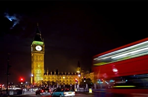 UK, London. Big Ben and the Houses of Parliament at night UK, London. Big Ben and the Houses of Parliament at night