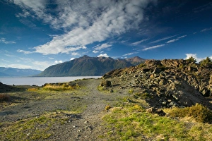 USA-ALASKA-Anchorage Area: Beluga Point: View of the The Turnagain Arm & Kenai USA-ALASKA-Anchorage Area: Beluga Point: View of the The Turnagain Arm & Kenai