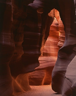 USA, Arizona, Red sandstone walls of Antelope Canyon USA, Arizona, Red sandstone walls of Antelope Canyon