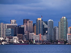USA, California, San Diego, City skyline at dusk USA, California, San Diego, City skyline at dusk