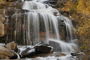 USA, California, Waterfall, Lone Pine Creek, Mount Whitney Portal, Inyo National Forest USA, California, Waterfall, Lone Pine Creek, Mount Whitney Portal, Inyo National Forest