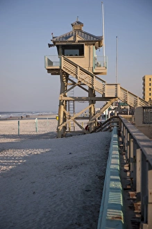 USA, Florida, New Smyrna Beach, lifeguard station USA, Florida, New Smyrna Beach, lifeguard station