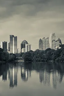 USA, Georgia, Atlanta, city skyline from Piedmont Park USA, Georgia, Atlanta, city skyline from Piedmont Park
