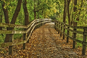 USA, Indiana. City hiking trail by the Wabash River USA, Indiana. City hiking trail by the Wabash River