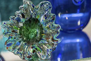Images Dated 9th February 2015: USA, Indiana. Glass flower