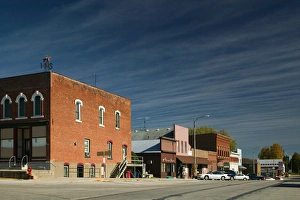 USA-IOWA-Ossian: Main Street of Northeast Iowa Town USA-IOWA-Ossian: Main Street of Northeast Iowa Town
