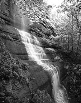 USA, Kentucky, Jessamine County, View of waterfall USA, Kentucky, Jessamine County, View of waterfall