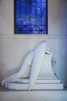 USA, Louisiana, New Orleans. Metairie Cemetery, Fallen Angel at the Chapman-Hyams memorial USA, Louisiana, New Orleans. Metairie Cemetery, Fallen Angel at the Chapman-Hyams memorial