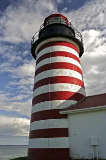USA, Maine, Lubec. West Quoddy Head LIghthouse USA, Maine, Lubec. West Quoddy Head LIghthouse