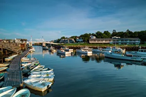 USA, Maine, Ogunquit, Perkins Cove, boat harbor USA, Maine, Ogunquit, Perkins Cove, boat harbor