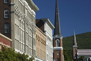 USA-Massachusetts-Mohawk Trail-NORTH ADAMS: The Berkshires- View of Dowtown North Adams USA-Massachusetts-Mohawk Trail-NORTH ADAMS: The Berkshires- View of Dowtown North Adams