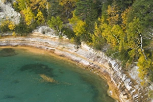 USA-Michigan-Upper Peninsula-Pictured Rocks National Lakeshore: Miners Castle USA-Michigan-Upper Peninsula-Pictured Rocks National Lakeshore: Miners Castle