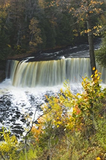 USA-Michigan-Upper Peninsula-Tahquamenon Falls State Park: Tahquamenon Falls-third USA-Michigan-Upper Peninsula-Tahquamenon Falls State Park: Tahquamenon Falls-third
