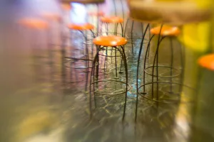 USA, Nevada, Las Vegas: Luxor Casino, Lounge Stools / Defocussed USA, Nevada, Las Vegas: Luxor Casino, Lounge Stools / Defocussed