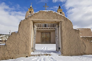 USA, NM, Las Trampas, The Church of San Jose de Gracia USA, NM, Las Trampas, The Church of San Jose de Gracia