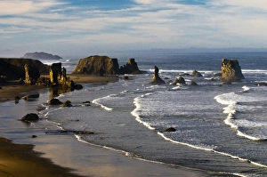 USA, Oregon, Bandon Beach. Overview of Bandon Beach USA, Oregon, Bandon Beach. Overview of Bandon Beach
