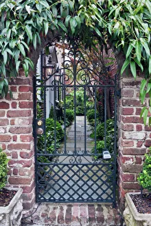 USA, SC, Charleston, Historic District, House Gate USA, SC, Charleston, Historic District, House Gate