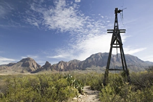 USA-TEXAS-Big Bend Area-Big Bend National Park: Sam Nail Ranch / Old Windmill USA-TEXAS-Big Bend Area-Big Bend National Park: Sam Nail Ranch / Old Windmill
