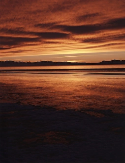 USA, Utah, Antelope Island, Stansbury Island, Great Basin, Farmington Bay, View of USA, Utah, Antelope Island, Stansbury Island, Great Basin, Farmington Bay, View of