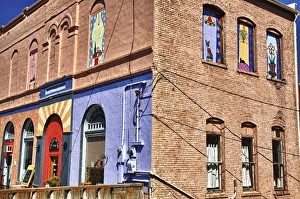 USA; Washington; Palouse; Town of Palouse with Colorful Buildings USA; Washington; Palouse; Town of Palouse with Colorful Buildings