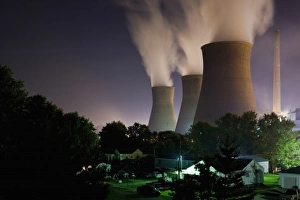 USA, West Virginia, Winfield, John E. Amos Power Plant, a coal-fired electrical power USA, West Virginia, Winfield, John E. Amos Power Plant, a coal-fired electrical power