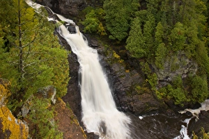 USA, Wisconsin, Pattison State Park. View of Big Manitou Falls on Black River. Credit as USA, Wisconsin, Pattison State Park. View of Big Manitou Falls on Black River. Credit as