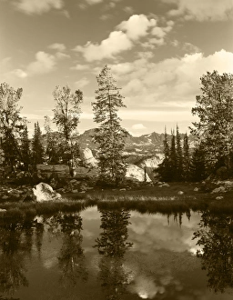 USA, Wyoming, Landscape with reflection of lake USA, Wyoming, Landscape with reflection of lake
