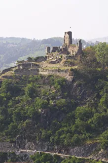 A view from the Mont Pipet on the ruins of the episcopal chateau Batie on the Mont A view from the Mont Pipet on the ruins of the episcopal chateau Batie on the Mont